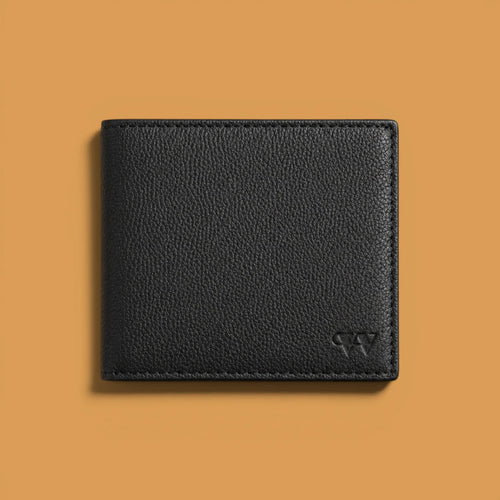 Wildebeast The Frontier Black full-grain European leather bifold wallet with RFID protection