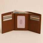 WF-002 trifold wallet with cards and cash