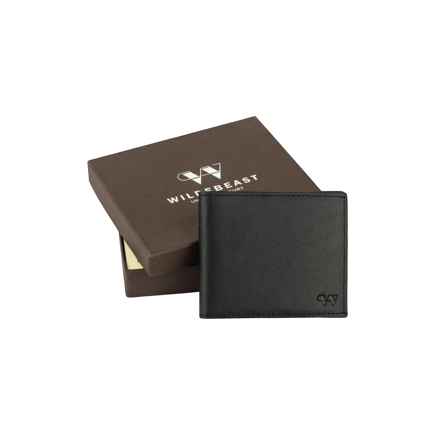 Wildebeast The Drift slim black Nappa leather wallet with RFID protection and gift box