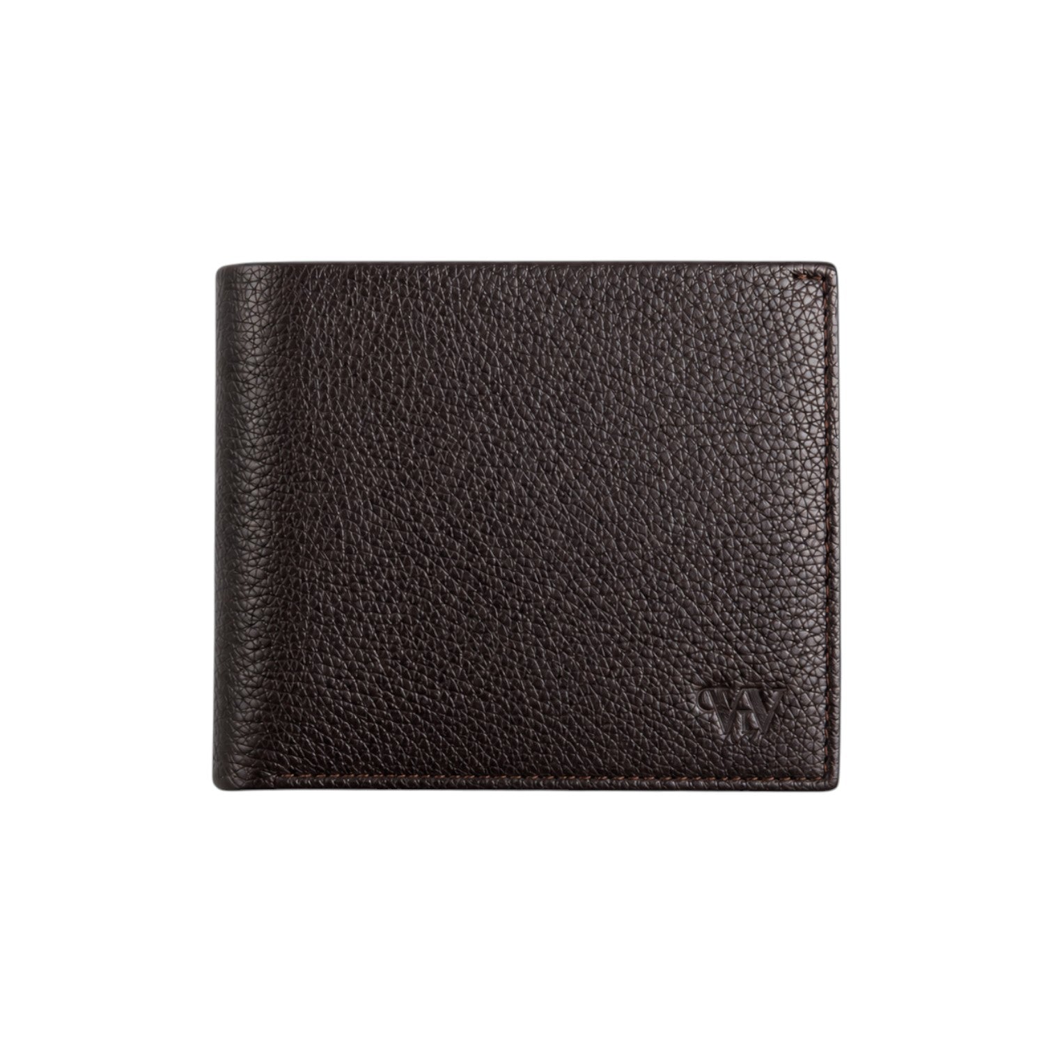 Wildebeast The Frontier brown European leather bifold wallet with RFID protection and embossed logo