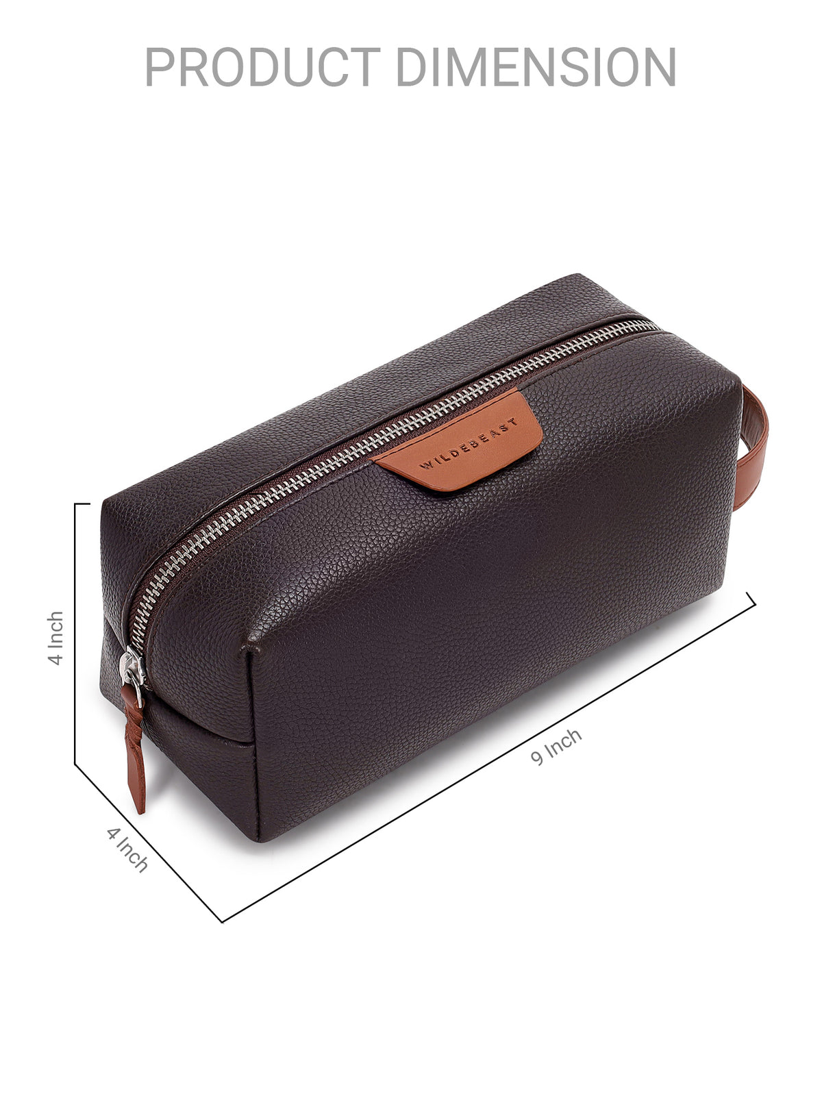 The Geeky Dopp Kit dimensions: 9 x 4 x 4 inches